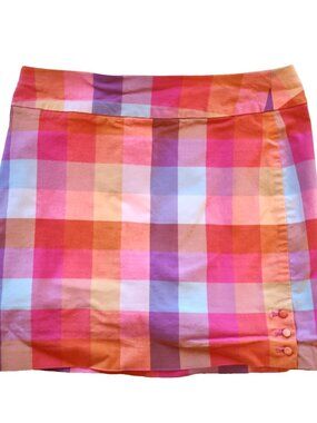 Vintage Versona Plaid skirt Size Medium stretchy